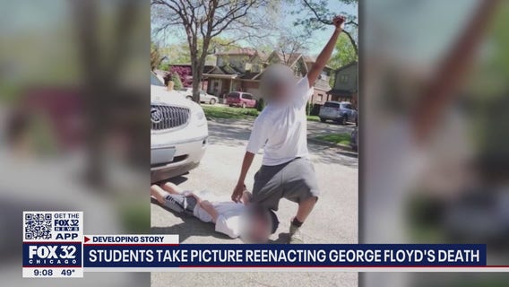 Image of Park Ridge teens recreating George Floyd death outrages community