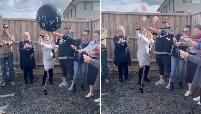 dad freaks out pink gender reveal