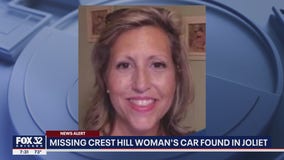 Missing Crest Hill woman's car found in Joliet