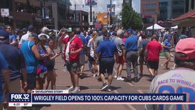 Wrigleyville buzzing! Cubs fans pack Wrigley Field for 'Reopening Day' against Cards
