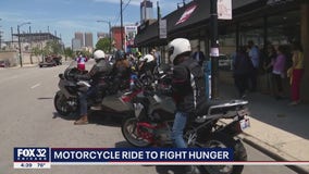 Deerfield man kickstarts cross-country motorcycle ride to fight hunger