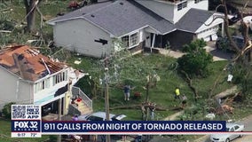 911 calls released from the night a tornado tore through the Chicago suburbs