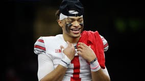 Justin Fields receives warm welcome at Cubs game