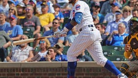 Baez, Rizzo lead surging Cubs past Padres 6-1