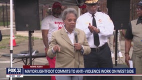 Lightfoot reveals family struggles while speaking outside Chicago mass shooting site