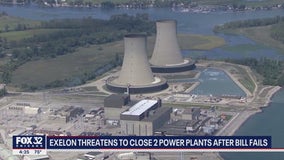 Exelon threatens to close 2 power plants after Illinois lawmakers fail to pass energy bill