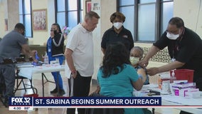 Saint Sabina Summer Kickoff: Chicago church outreach program includes food, vaccinations