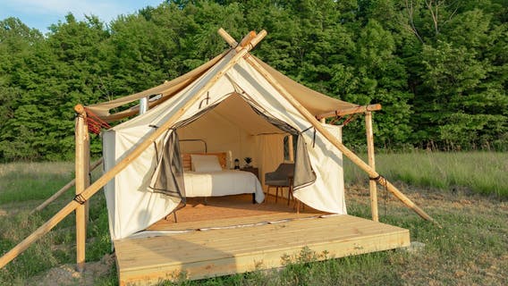 Glamping near Chicago: Be outdoors in style and comfort