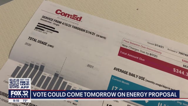 State lawmakers to vote on rate increase for Illinois electricity consumers