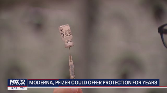 Pfizer, Moderna vaccines could offer protection for years, research shows