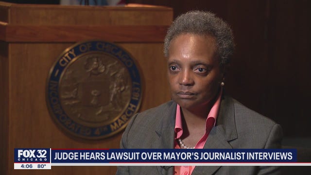 Judge hears lawsuit over Lightfoot's interview policy