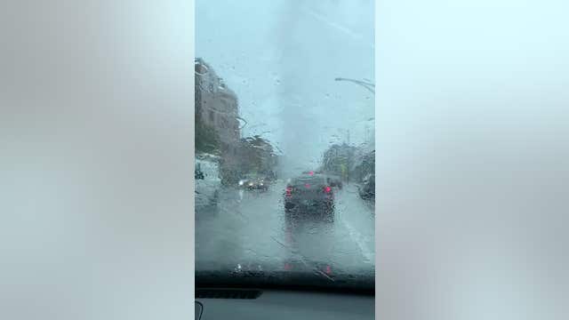 Chicago firefighters rescued many drivers from cars trapped in high water on Saturday