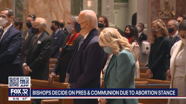 Catholic bishops may ban Biden from receiving Holy Communion