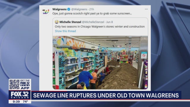 Stink on Aisle 9: Sewage line ruptures under Chicago Walgreens