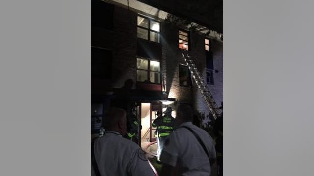Woman hurt in Wentworth Gardens fire
