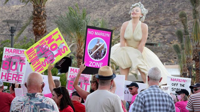 Nostalgia or upskirting? Protesters say Marilyn Monroe statue once displayed in Chicago is offensive