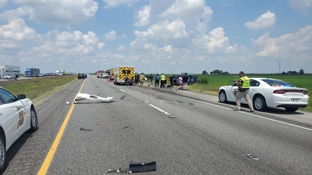 2 dead, several injured in crash involving Greyhound bus on I-65 in White County, Indiana