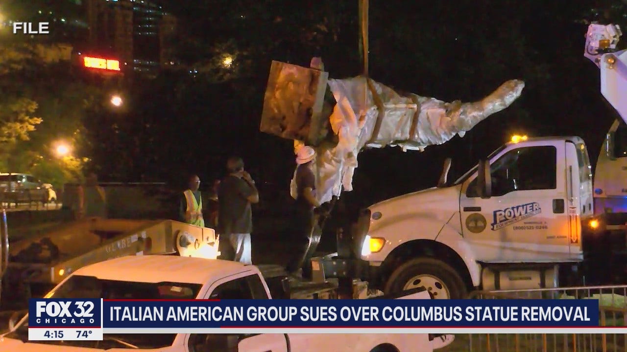 Italian American group sues Chicago to restore Columbus statue