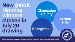 Illinois announces $100K 'All In for the Win' winners in Bolingbrook, Champaign County, Vernon Hills