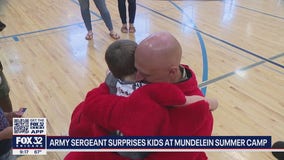 Illinois Army dad surprises daughter and son after returning home