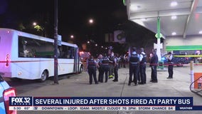 8 wounded on party bus when gunmen from 3 cars open fire in Lincoln Park
