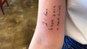 Sisters get tattoos of dad's emotional final note: 'It has been such a good life'