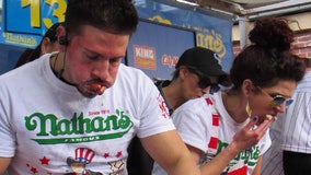 Naperville's Sarah Rodriguez places 2nd in women's division at Nathan's Hot Dog Eating contest