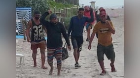 Cuban migrants come ashore in South Florida, ask beachgoers for directions to Miami Beach