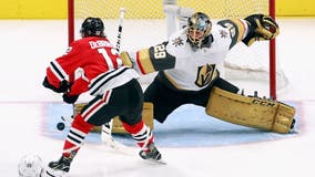 Blackhawks get Fleury from Vegas for minor leaguer