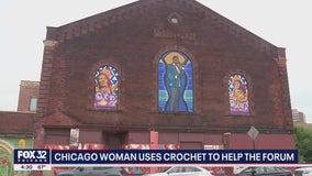 'South Side Yarn Bomber' raising money for Chicago historic landmark repairs