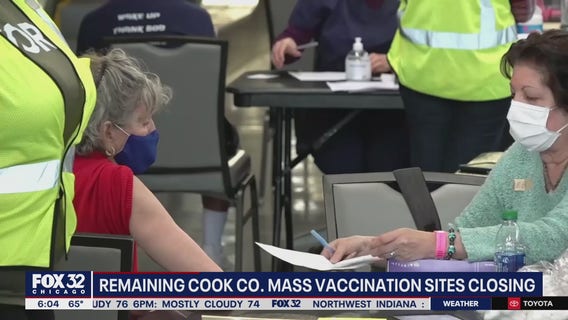 Cook County's remaining mass vaccination sites to close next week