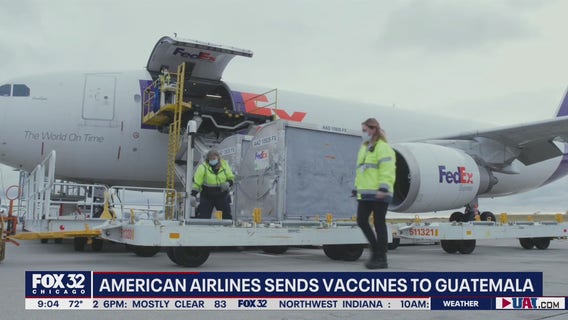 American Airlines ships millions of COVID-19 vaccines from Chicago to Guatemala