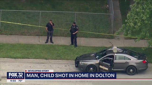 Man, 6-year-old boy shot outside home in Dolton