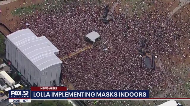 Lollapalooza requiring attendees to wear masks in all indoor spaces