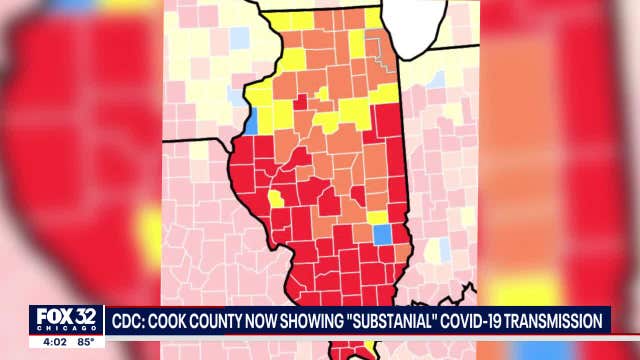 CDC: Cook County showing 'substantial' transmission of COVID-19, masks recommended indoors