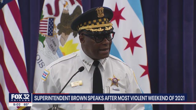 Cops are 'doing their part in protecting the people of Chicago,' Supt. Brown says