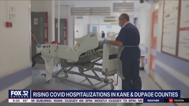 Rising COVID-19 hospitalizations raise concern in DuPage, Kane counties