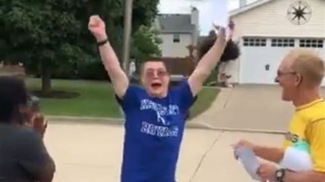 Illinois high school graduate's reaction to his college acceptance letter goes viral