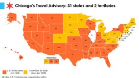 Indiana, Wisconsin among 12 states added to Chicago's COVID travel advisory