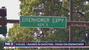 Two men killed in Eisenhower Expressway shooting and crash