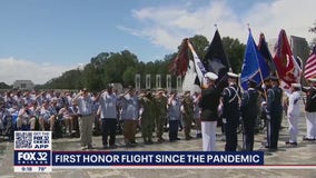 First Honor Flight in almost two years takes off from Midway