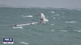 Wicked weather capsizes boats in Lake Michigan