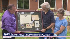 Chicago-area family reunited with Purple Heart medal