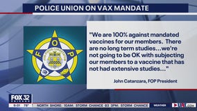 Chicago police union president vows to rally against city vaccine mandate