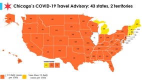 Chicago adds 4 states to COVID-19 travel advisory raising total to 43