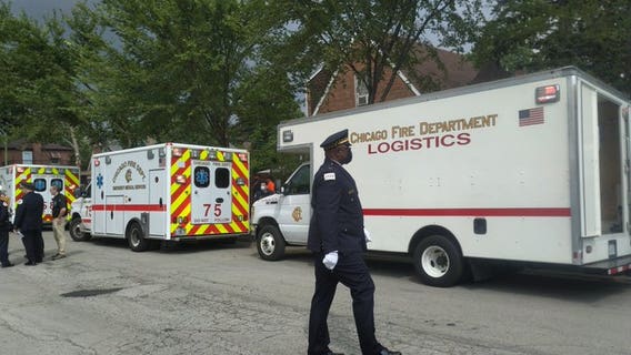 4 police officers, teen overcome by heat outside Ella French funeral