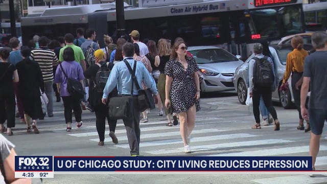 Living in a big city like Chicago can reduce depression, study finds