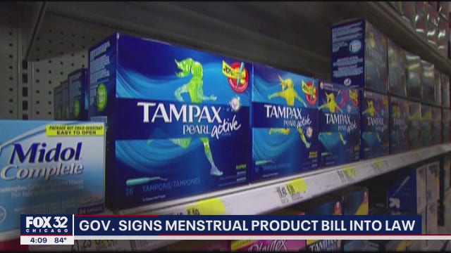 Illinois Gov. J.B. Pritzker signs menstrual product bill into law