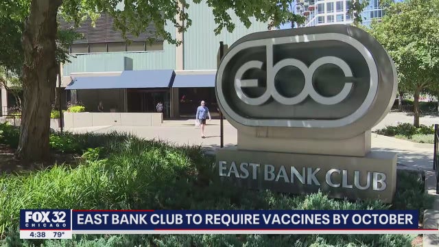 Chicago fitness club East Bank mandating vaccines for members, staff