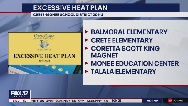Schools in Crete, Monee closed Monday and Tuesday due to excessive heat